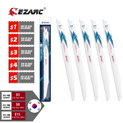 EZARC – lames de scie alternatives, 5 pièces, pour outil électrique, palette en bois et métal, démolition 150/225/300mm 5 + 8TPI R936DV R1236DV 