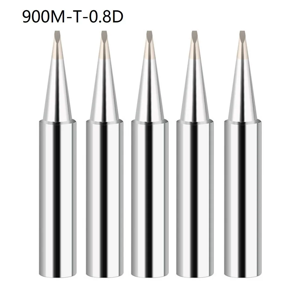 5pcs 900M-T Pure Copper Soldering Iron Tips for Welding iron Lead-Free Welding Tips Head For Welding Equipment Soldering Supplie welding torch types