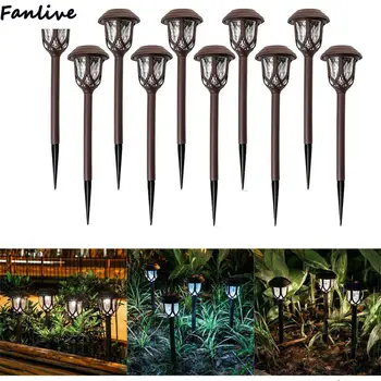 

100pcs LumiParty LED Solar Lawn Light Outdoor Waterproof Decorative Pathway Light for Garden Courtyard Patio Lawn Decor