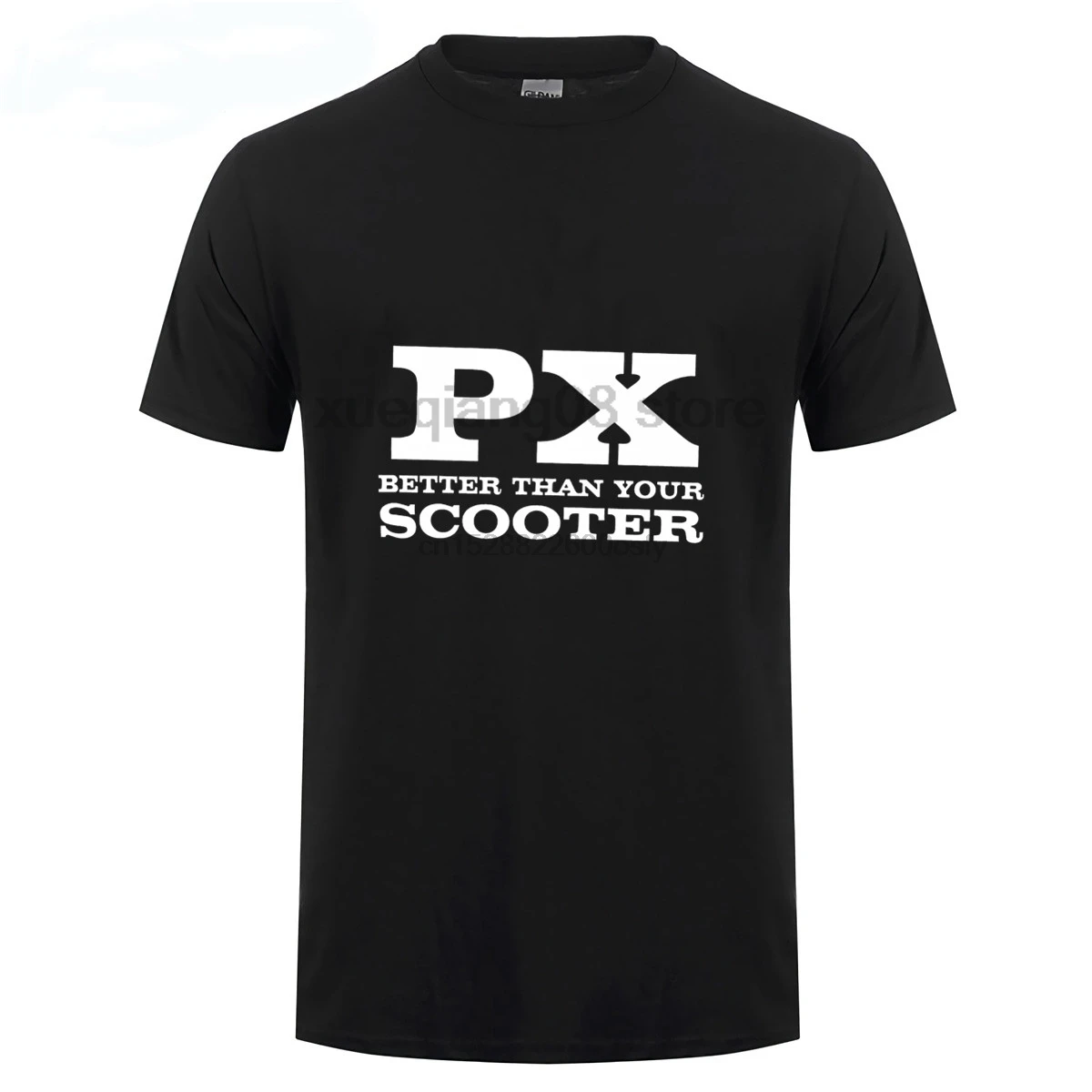 Футболка VESPA PX лучше чем ваш скутер Piaggio LML Maglia Cotone 100% NERO|Футболки| |
