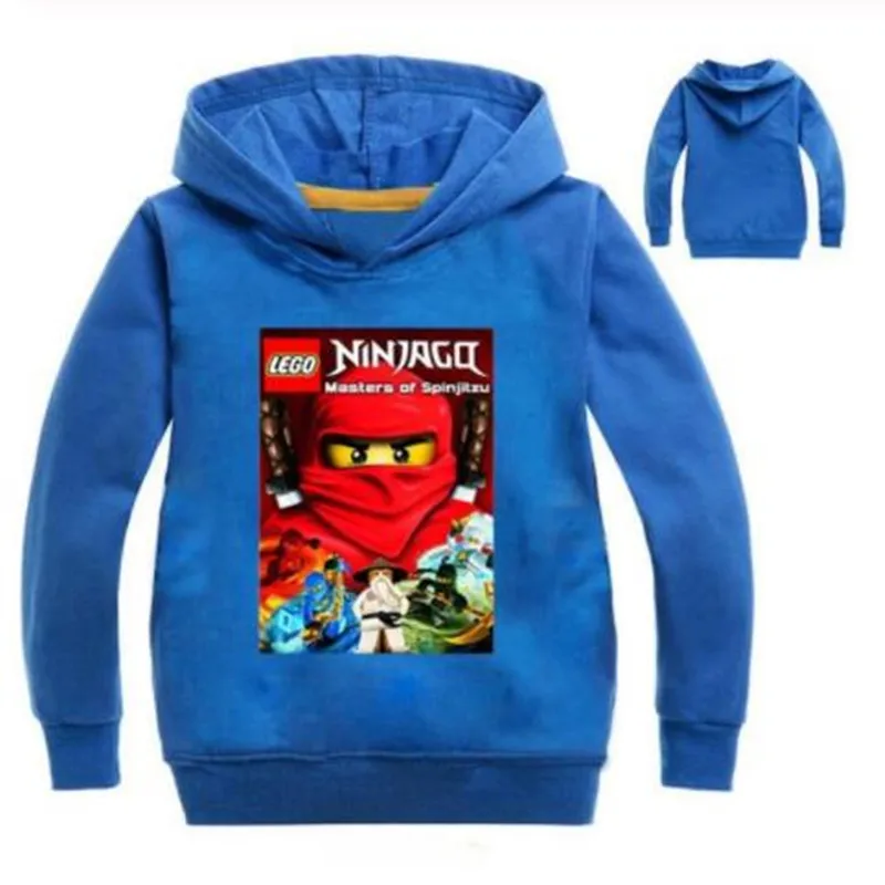 

2-12Years Kids Boys Sweatshirt Ninja Ninjagoed Hoodies Legoes Clothes Cartoon Clothing Children Long Sleeve Coat Casual Top