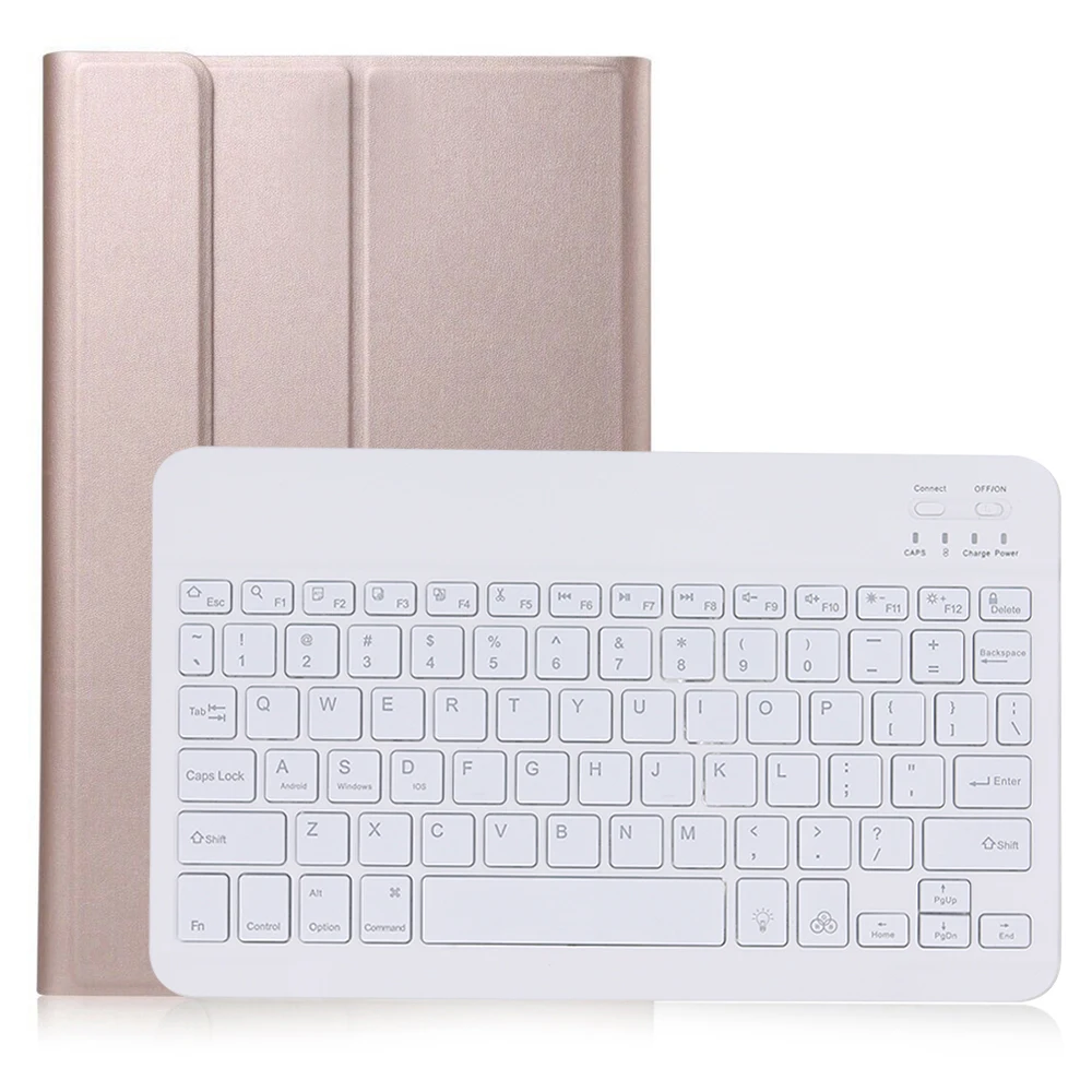 Чехол для Samsung Galaxy Tab A 8,0 s-ручка SM-T290 SM-T295 планшет Беспроводная клавиатура Bluetooth светодиодный клавиатура с подсветкой крышка+ ручка - Цвет: keyboard case