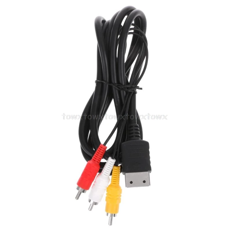 Черный 1,8 м/6 футов RCA Аудио Видео AV стерео композитный кабель-адаптер для sega Dreamcast S11 19 Прямая поставка