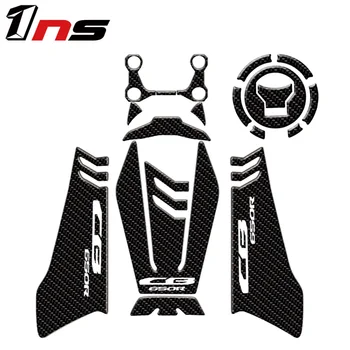 

New pattern carbon fibre Gas Cap Tank Pad protection Sticker Decal for HONDA CB650R CB 650R 2019