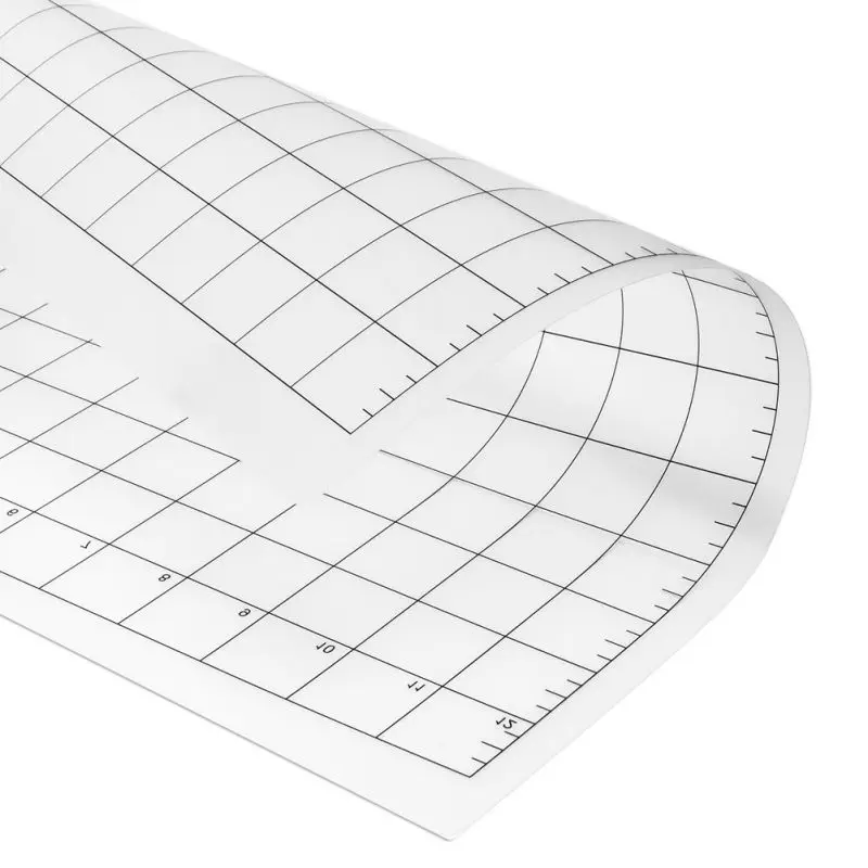 3 шт. сменная прозрачная сетка для резки ковриков для силуэта режущий плоттер, 12x12 дюймов клей прозрачный коврик с измерительной сеткой
