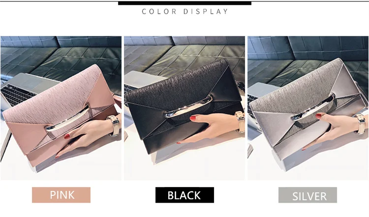 Luxuy Envelope Clutch Bag Women Leather Birthday Party Evening Clutch Bags For Women Ladies Shoulder Clutch Bag Purse Female
