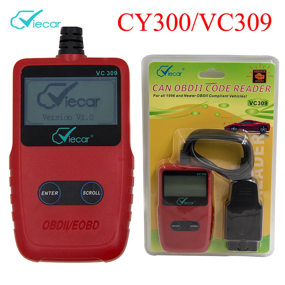Автомобильный сканер Viecar reader 309 OBD2 YC300 автомобильный диагностический инструмент