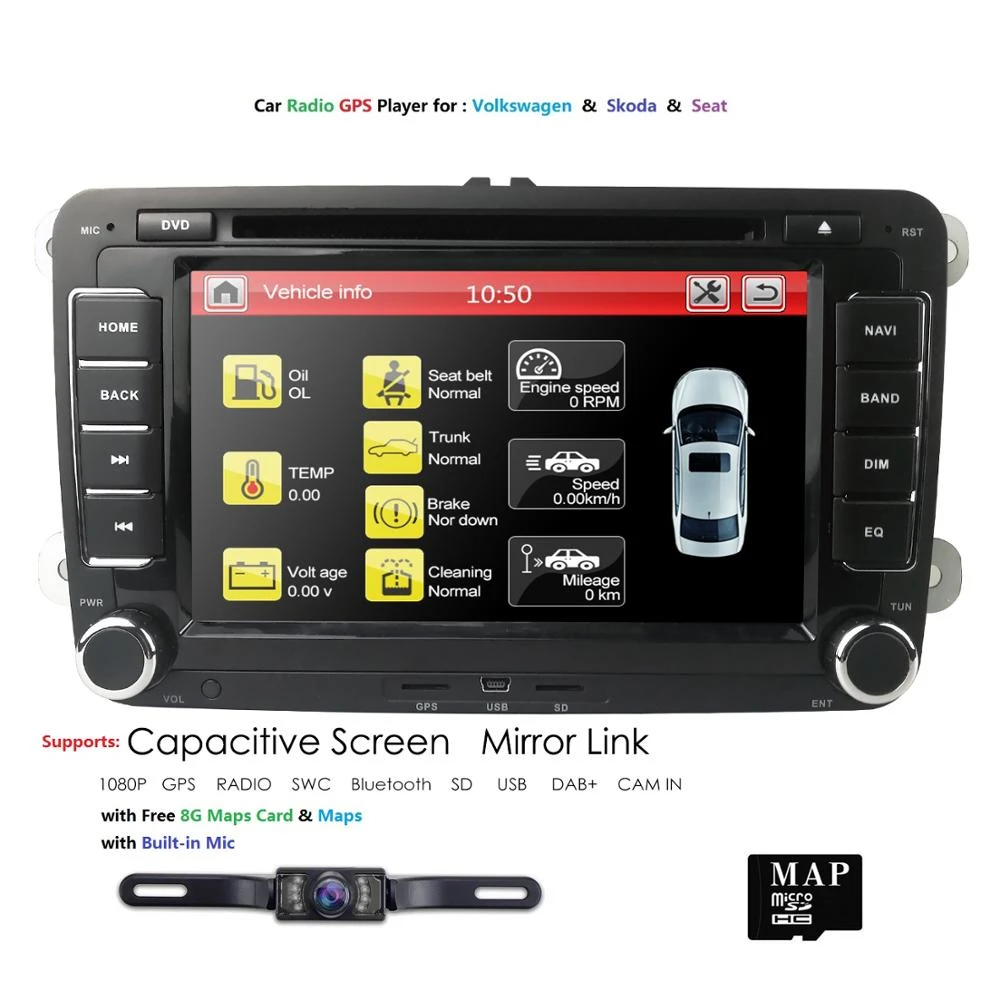 Hizpo 2 din Auto Radio Car DVD Player for Volkswagen VW GOLF PASSAT B6