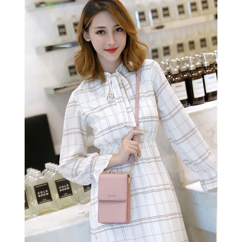  Brand Designer Mini Women Shoulder Bags PU Leather Phone Crossbody Bag Ladies Purse Zipper Clutch F - 4000002432571