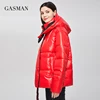 GASMAN 2022 Parka hooded thick winter women jacket fashion Women coat brand zipper outwear Female solid autumn puffer jacket 213 ► Photo 2/6