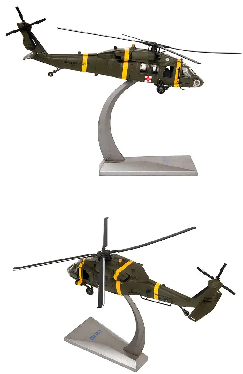 1: 72 Black Hawk модель вертолета UH-60 Американская модель самолета из сплава военный орнамент готовая продукция