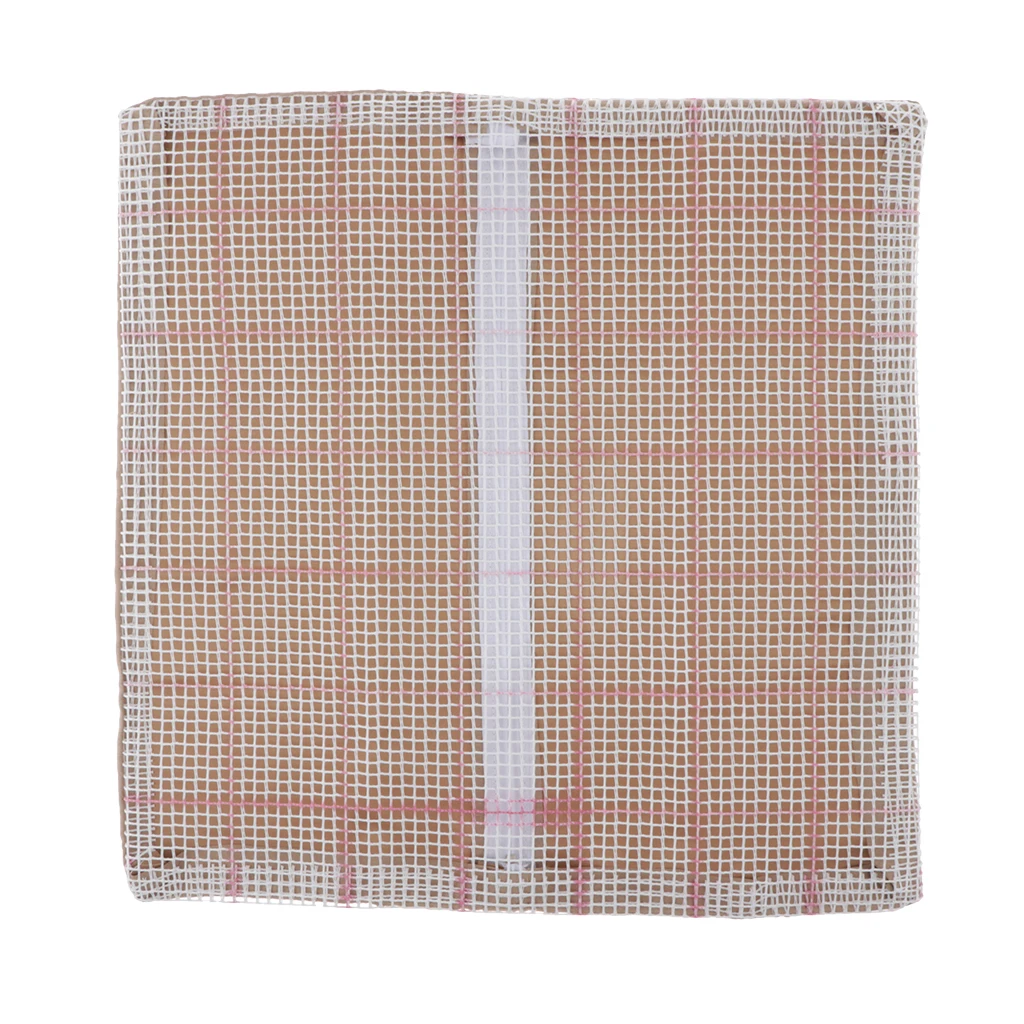 DIY Rug Hooking Mesh Canvas - (17'' x 17'') Latch Hook Cushion Cover with Free Pattern
