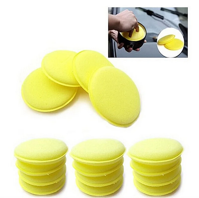 

12pcs Care Care Waxing Polish Wax Foam Sponge Applicator Pads For Clean Cars Vehicle