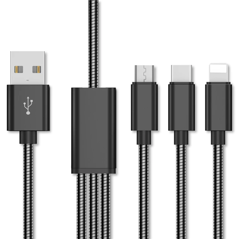 NOHON 3 в 1 USB кабель для iPhone XS Max XR X 8 7 6 6S Plus type C Micro USB кабель для samsung Xiaomi huawei кабели для мобильных телефонов