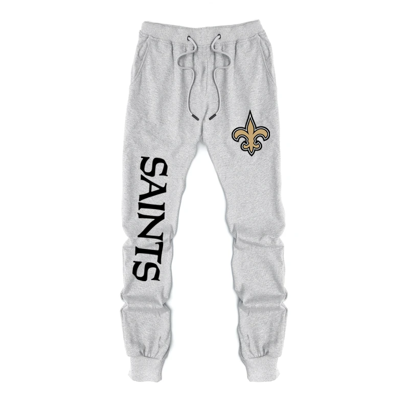 New Spring and Autumn Saints Casual Pants Vikings Male Cotton Foottball Casual Clothes New Lover Men's Casual Sweatpants