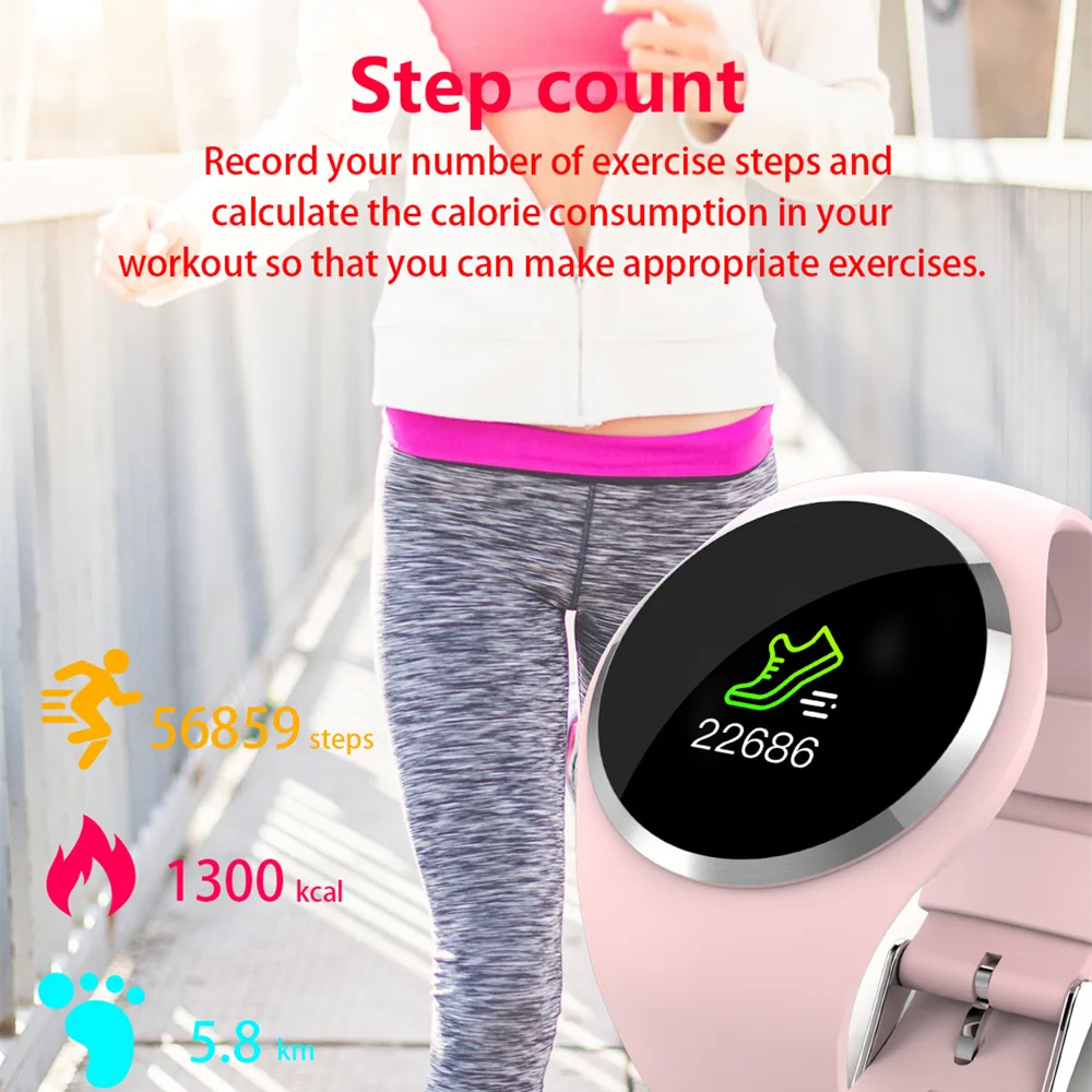 Смарт-часы для женщин и мужчин, пульсометр, измеритель артериального давления, Bluetooth, шагомер, женские, для фитнеса, умные спортивные часы для Android iOS