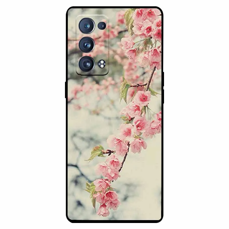 Shockproof Soft Silicone TPU Back Cover for Oppo Reno 6 Pro 5G - Cute and Durable