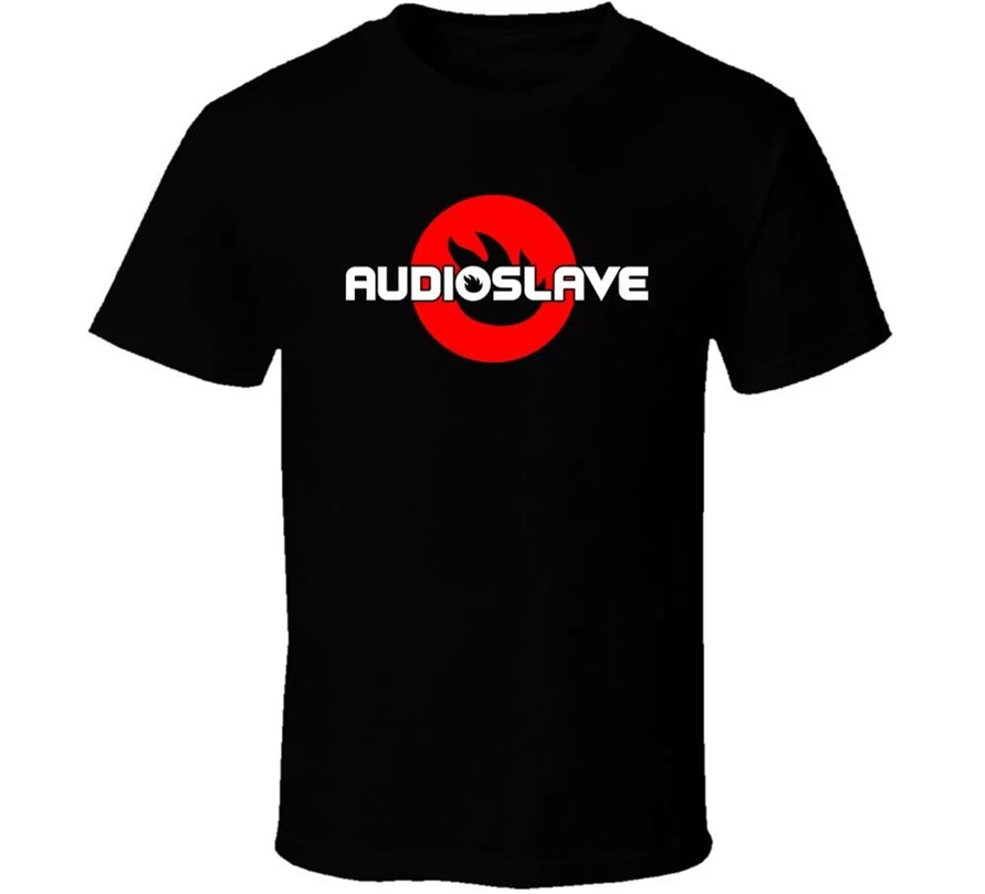Audioslave - Classic Logo Band Shirt Black White Tshirt Men'S Free Shipping New Unisex Funny Tops Tee | Мужская одежда