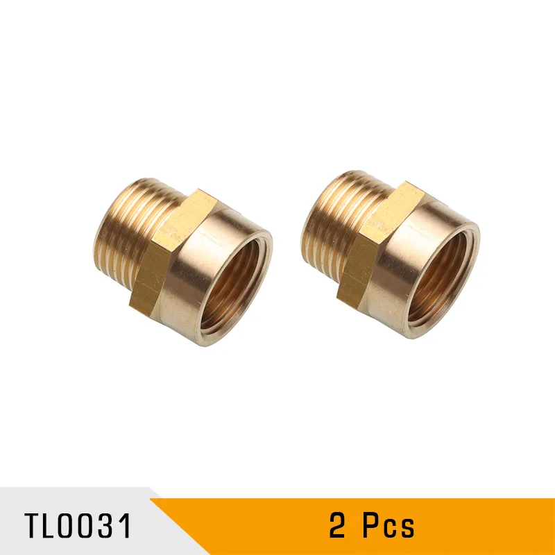 1/2" BSP Female To NPT Male Brass Adapter - 4 Pack Pipe Fitting Connector