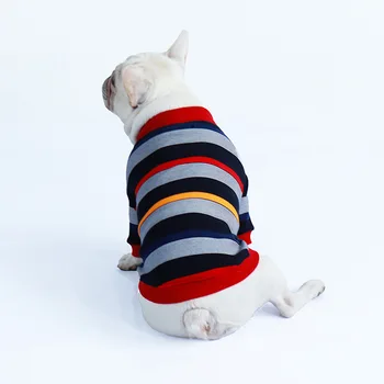 

Pet Dog Clothes Puppy Cat Coat Winter Warm Jacket For Chihuahua Pug Dogs Pets Clothing Strips Thickening Costume Outfit SJ3902-4