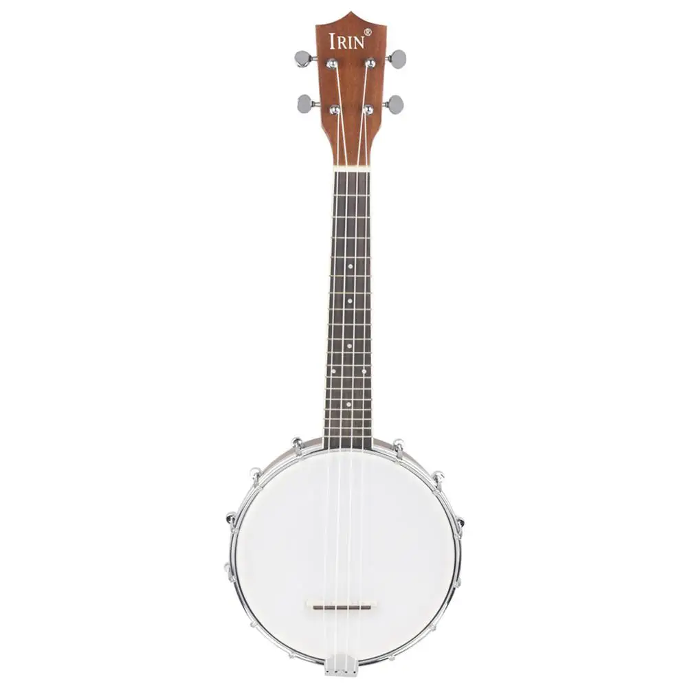 

IRIN Mini 4 Strings Concert Banjo Uke Ukulele Bass Guitar Guitarra for Musical Stringed Instruments 64x24.5x10CM