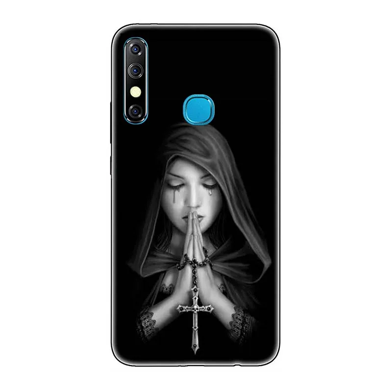 A295 TPU+ PC чехол для телефона s для Infinix Hot 8 Hot8 X650/Hot 8 Lite KC8 чехол с милым рисунком розы волка чехол для задней панели Funda Para - Color: A295