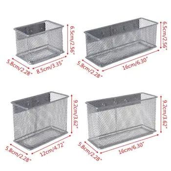 

Durable Refrigerator Wire Mesh Magnetic Basket Storage Box Pen Makeup Organizer