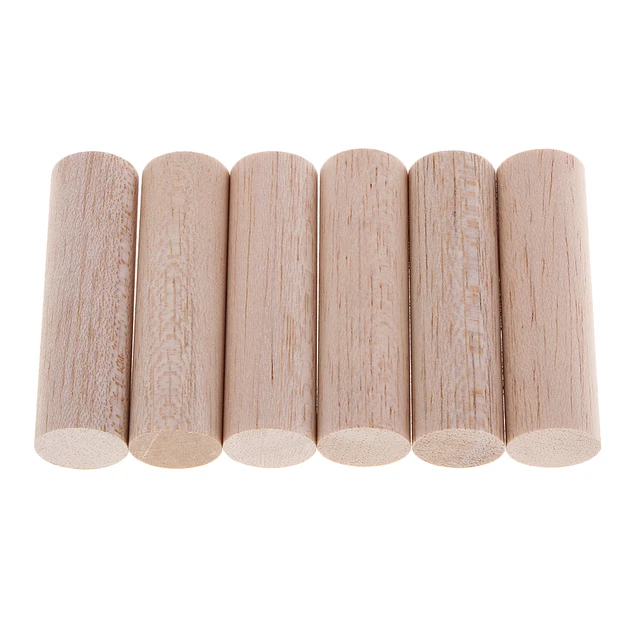 Round Unfinished Balsa Wood Sticks Wooden Dowel Rods for Kids