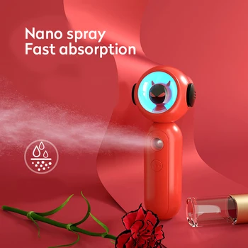 

Mini USB humidifier little devil Rechargeable Portable Moisturizer Nano Anion Facial Moisturizing Facial spray Humidifier