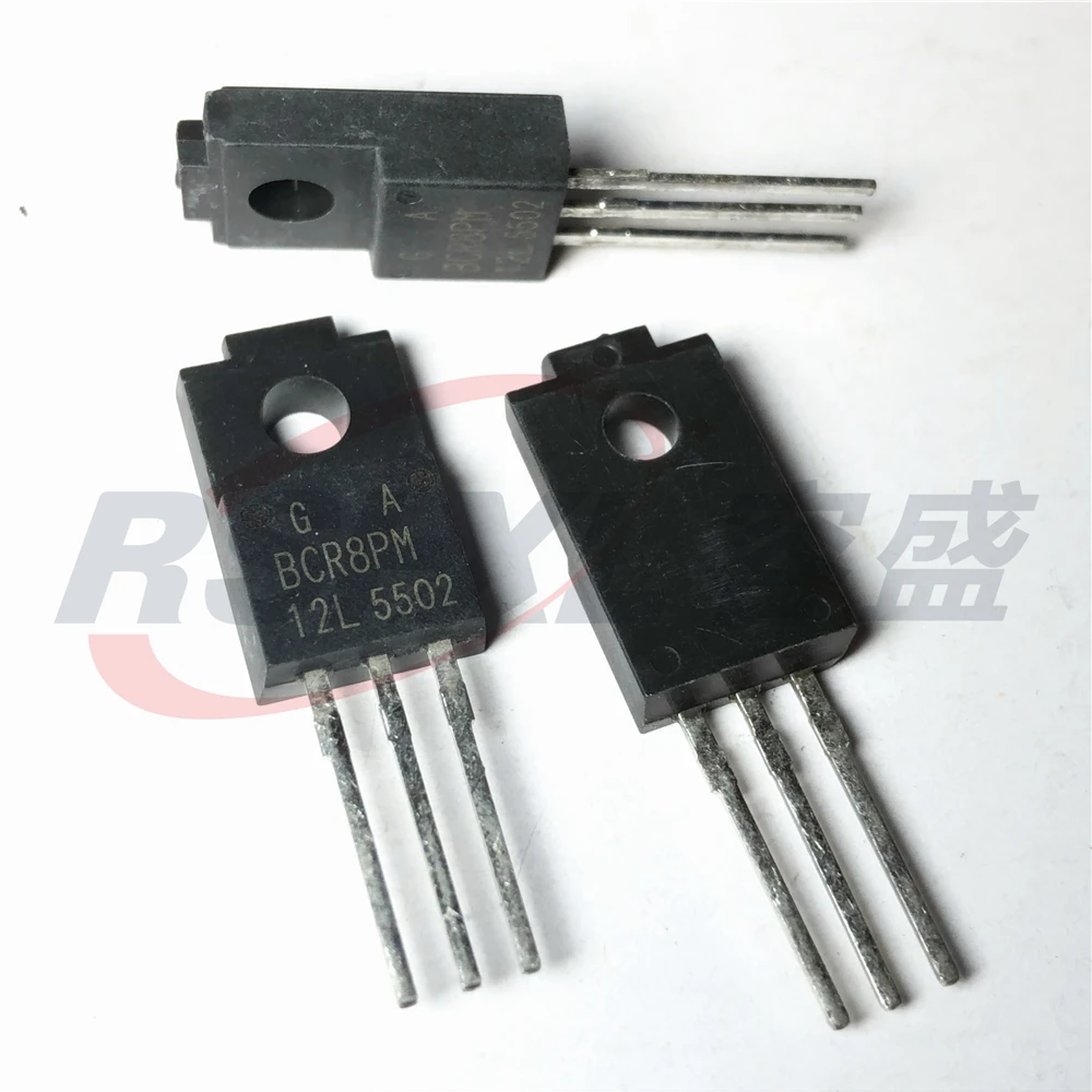 BCR8PM 12L 10 pçs/lote 8A 600V TO 220F BCR8PM Original Novo ...