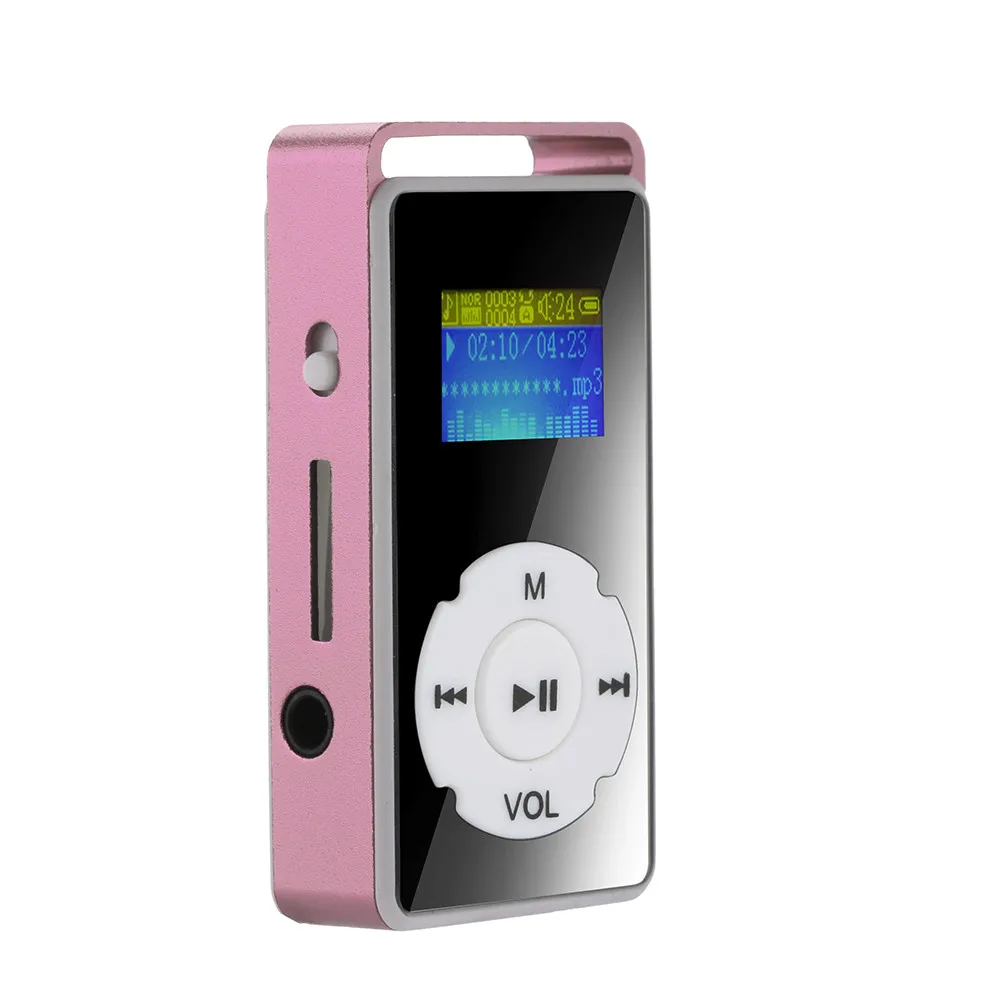 Bluetooth Mp3 mp4 Player5pcs USB цифровой MP3-плеер ЖК-экран Поддержка Micro SD TF карта 32G зеркальные музыкальные медиаплееры-L904