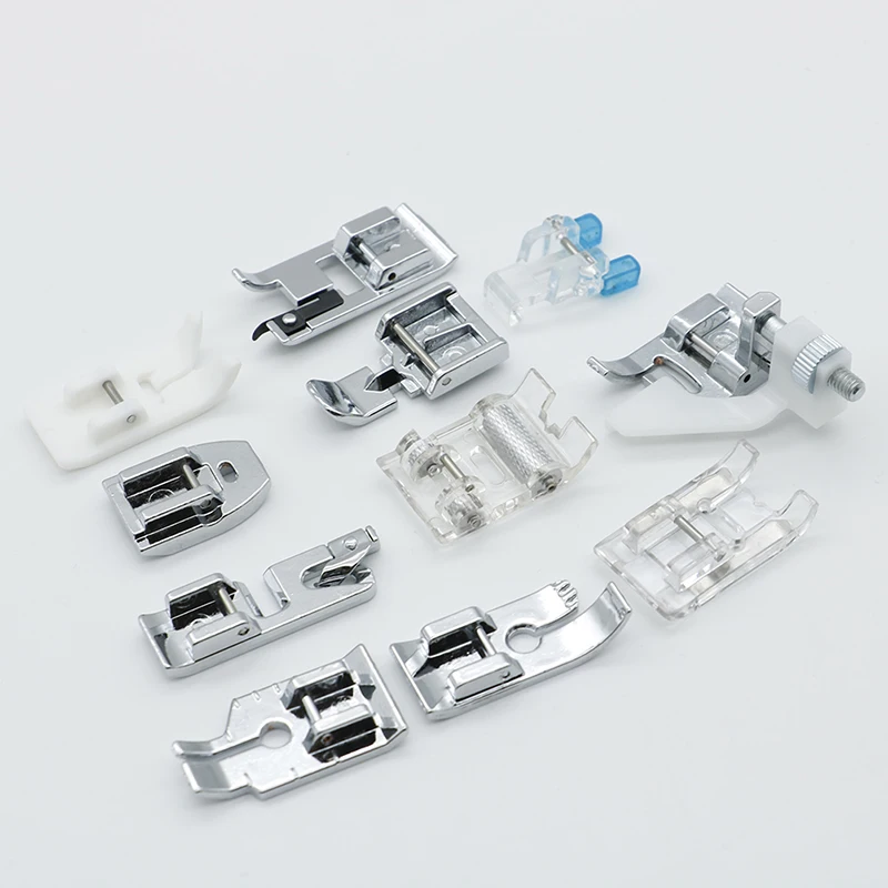 4/11pcs Sewing Machine Presser Foot Feet Kit Set With Box Brother Singer Janom Sewing Machines Foot Tools Accessory Sewing Tool 