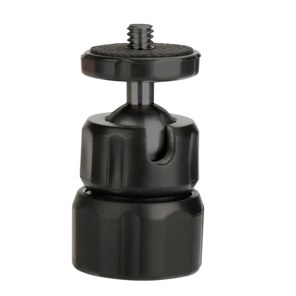 360 Degree Adjustable Mini Hot Shoe Adapter 1/4'' Screw Tripod Ball Head Mount Stand for Canon Nikon Sony SLR Camera Tripod Head