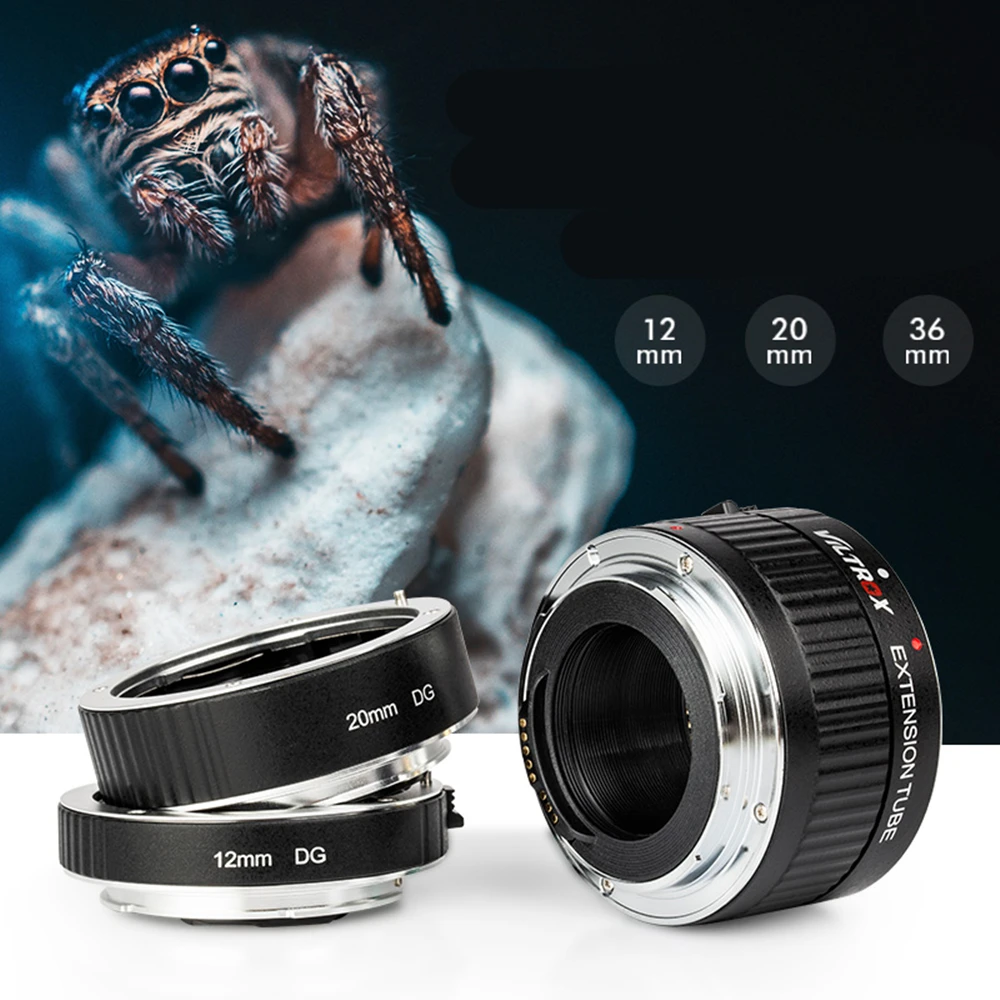 Viltrox DG C Макро Удлинитель объектива адаптер AF Автофокус для Canon EOS 2000D 1500D 850D 77D 60D 5D