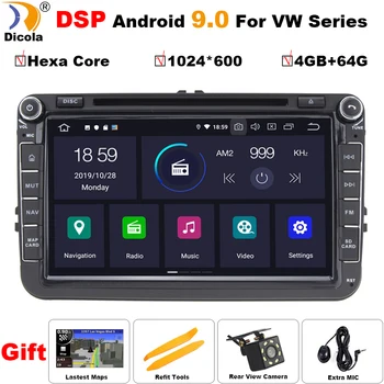 

8" PX6 DSP 4G+64G Android 9.0 Car DVD GPS for VW Volkswagen SKODA GOLF 5 Golf 6 POLO PASSAT B5 B6 JETTA TIGUAN dvd player BT RDS