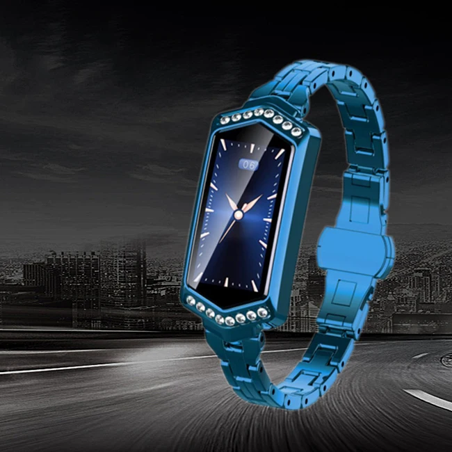 B78 Smart Bracelet Female Heart Rate Step Sleep Physiological Cycle Monitoring Health Bracelet Blue B78 Smart Bracelet Female Heart Rate Step Sleep Physiological Cycle Monitoring Health Bracelet Blue