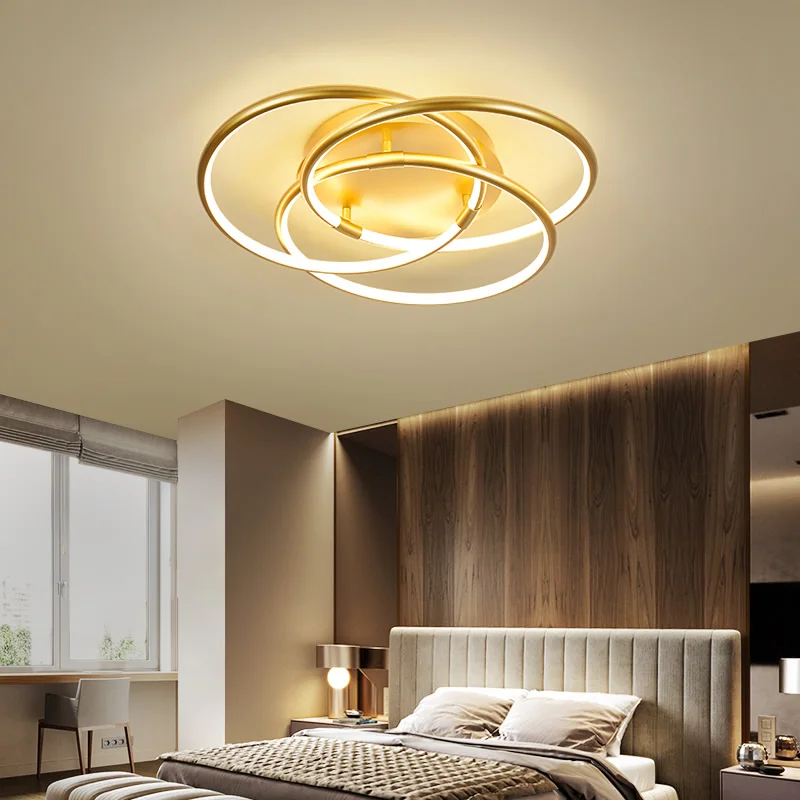 

Ceiling light simple modern bedroom led Ceiling lights creative atmosphere home round new Nordic ceiling lamp