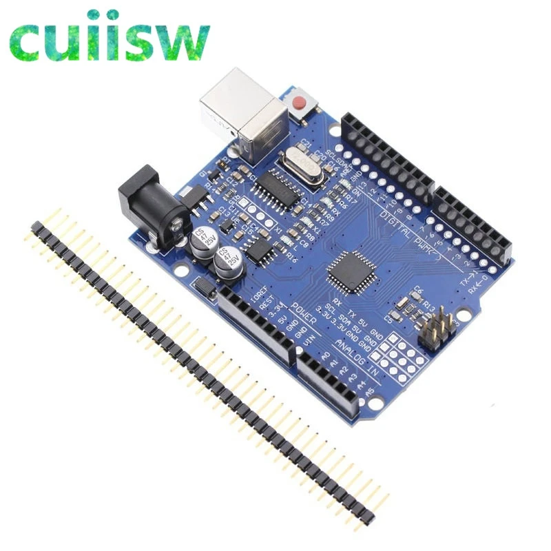 Плата Cuiisw UNO R3 1 шт. чип CH340G + MEGA328P 16 МГц для Arduino макетная плата USB кабель|uno r3|usb