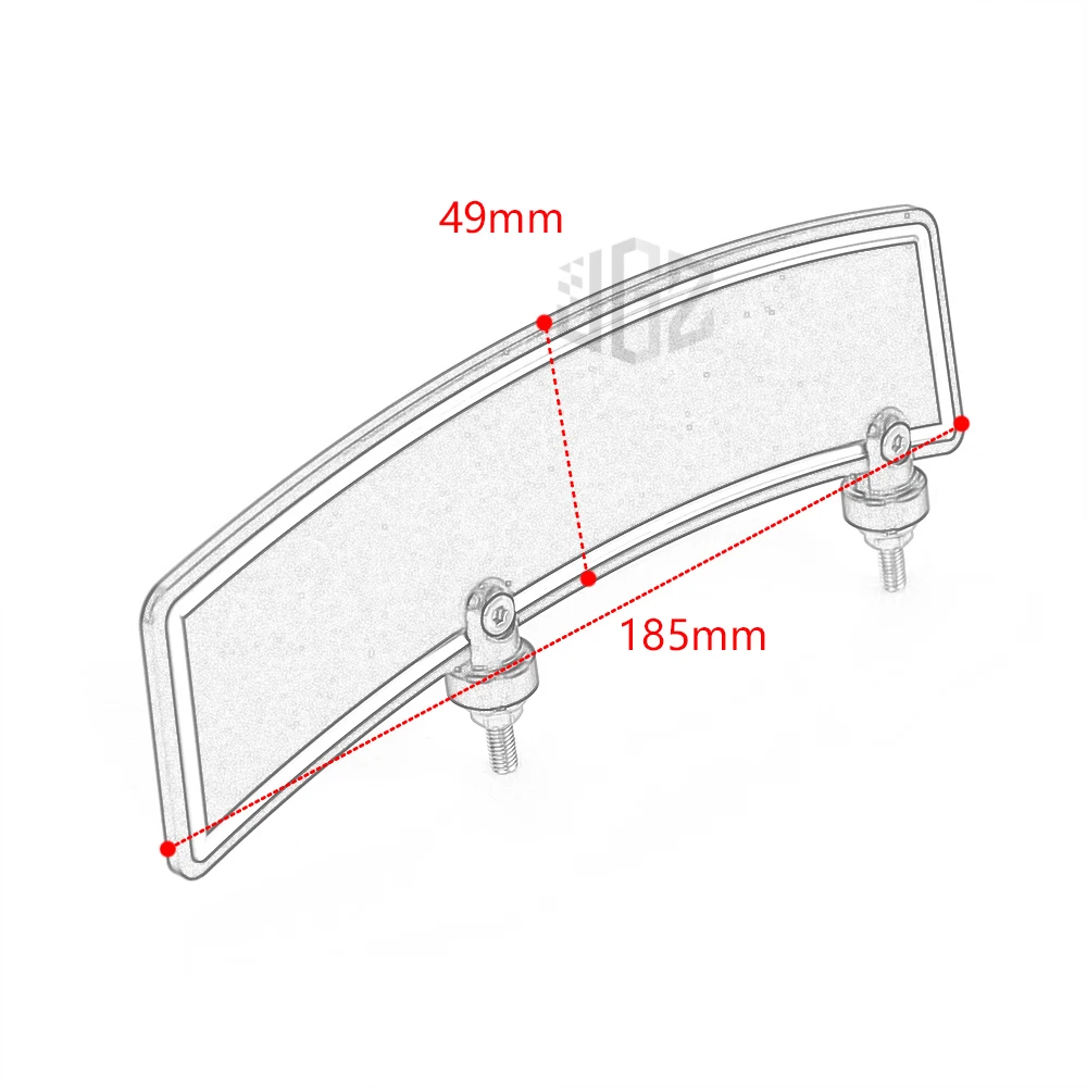 Motorcycle CNC Front Fender Number License Plate Holder Sticker