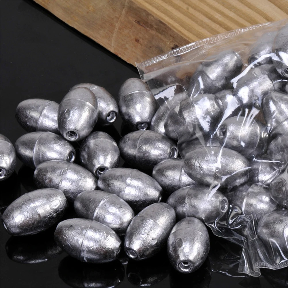 MNFT 246Pcs Egg Sinkers Fishing Weights Assortment Size Saltwater Sinker  for Fishing Line Oval Shaped Lead - AliExpress