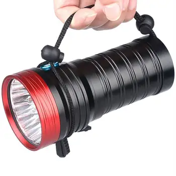 

XANES K18 18xT6 LED 2500LM Flashlight USB Rechargeable 3 Modes IPX4 Waterproof with Hand Strap Emergency Lamp Torch Lantern