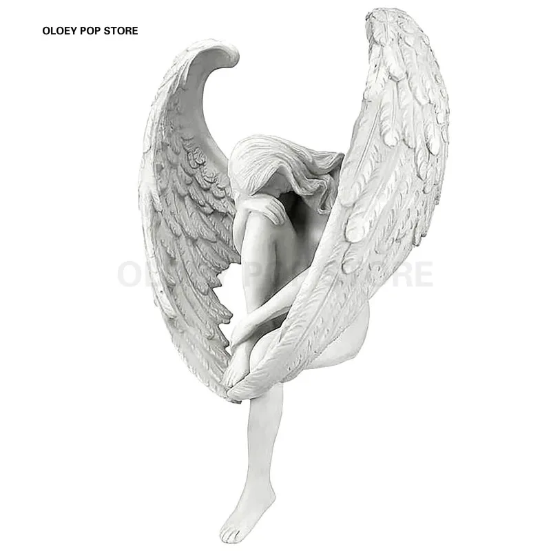 Sculpture Redemption Angel Figures Statue Winged Resin Ornaments Table Decoration Garden Home Gift Creative Yard Accessories Sculpture Redemption Angel Figures Statue Winged Resin Ornaments Table Decoration Garden Home Gift Creative Yard Accessories