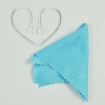 

2 Small Clear Good Quality Earhooks - Wireless Bluetooth Headset Ear Hook Loop Clip Earhook Hooks Loops Clips Earloop Earclip Ea