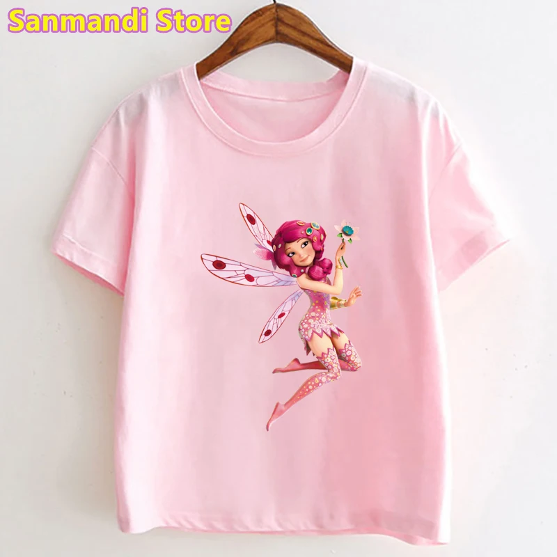 

Beautiful Pink Kids Clothes The Mia And Me Elf Cartoon Print Tshirt Girls Kawaii Children Clothing Harajuku Shirt Streetwear