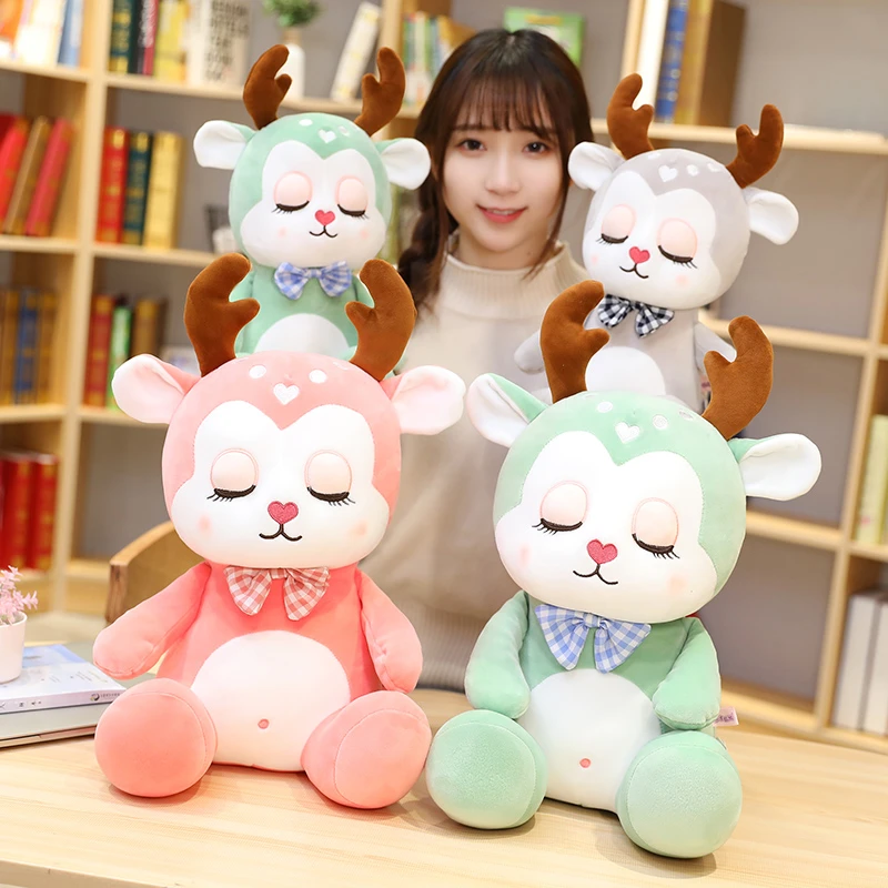 New Huggable Sexy Cute Baby Deer Plush Toys Cartoon Moose Stuffed Animal Doll Kawaii Soft Dolls Girls Lover Birthday Gifts Stuffed Plush Animals Aliexpress