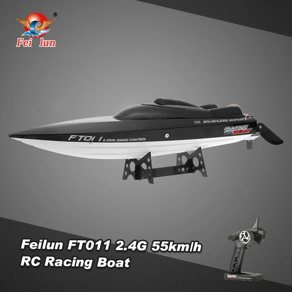 Feilun FT011 65 см 2,4 г 2CH 55 км/ч высокоскоростная гоночная лодка корабль скоростная лодка с перевернутым бесщеточным Мотором RC игрушки