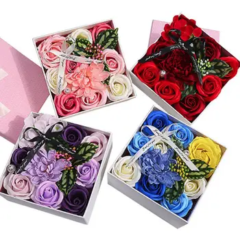

Simulation Rose Soap Flower Handmade Creative Flower Box Valentine's Day Teacher's Day Gift Home Garden Festive Party Supplies