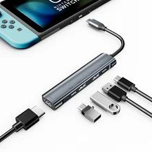 Type-c docking station USB-C Hub to 4K HDMI 60W PD dual type-c docking station hub For Macbook pro iPad pro Laptop With Type C orico aluminum hub type c to type a type c hdmi converter support pd multi function laptop station for macbook pc