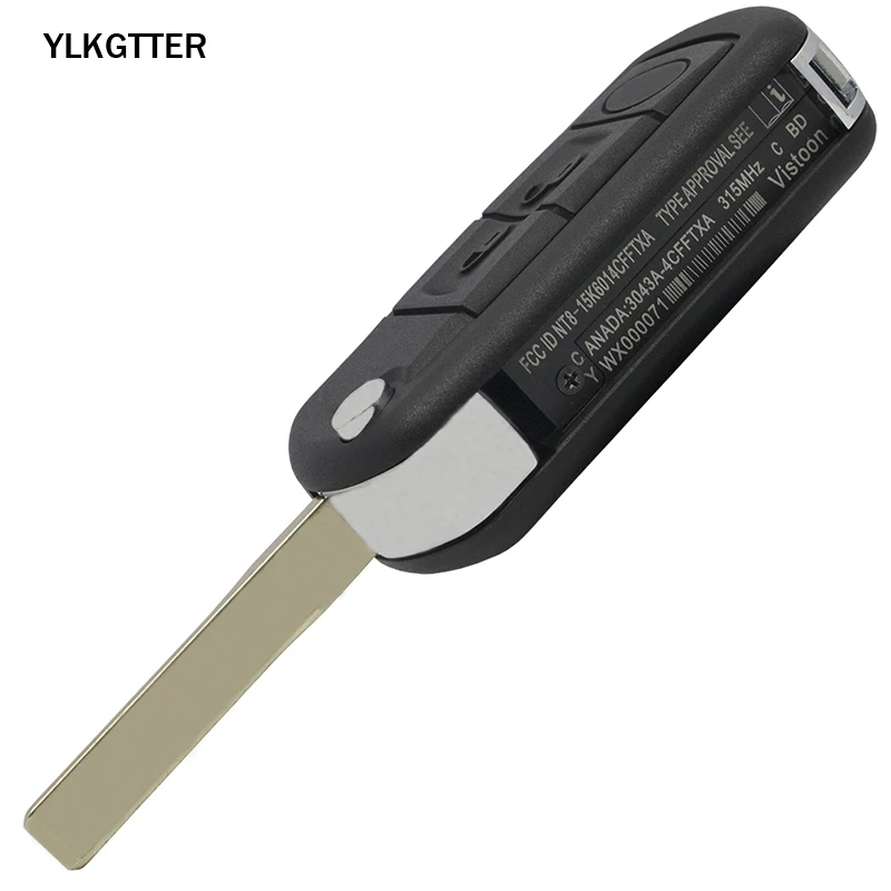 YLKGTTER 3 кнопки ключа автомобиля оболочки для Land Rover Range Rover Sport LR3 обнаружения высокое качество складной hu101 hu92 лезвие чехол для ключей