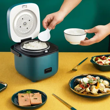 

220V Electric Rice Cooker Portable Mini Cooking Pot Food Warmer Multifunction Heating Steamer Soup Cooker Insulation Lunch Box